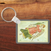zodiac Astrology Virgo Constellation Sleutelhanger (Achterkant)