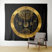 Zodiac Astrology Wandkleed (In Situ (horizontaal))
