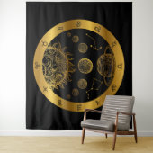 Zodiac Astrology Wandkleed (In situ)