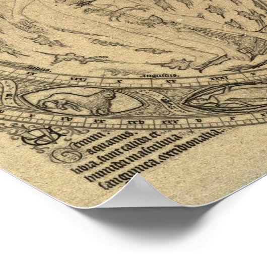  Zodiac Atrology Chart Poster (Hoek)