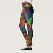 Zodiac & Aztec Portrait Abstracte mix Leggings (Links)