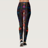 Zodiac & Aztec Portrait Abstracte mix Leggings (Achterkant)