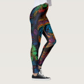 Zodiac & Aztec Portrait Abstracte mix Leggings (Rechts)