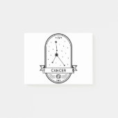 ZODIAC BADGE CONSTELLATION CANCER STROKE POST-IT® NOTES (Voorkant)