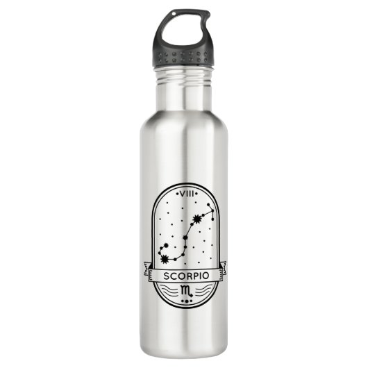 ZODIAC BADGE CONSTELLATION SCORPIO STROKE WATERFLES  (Voorkant)