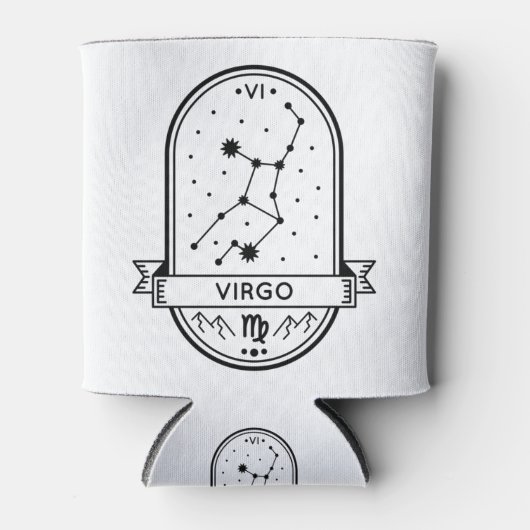 ZODIAC BADGE CONSTELLATION VIRGO STROKE BLIKJESKOELER (Voorkant)