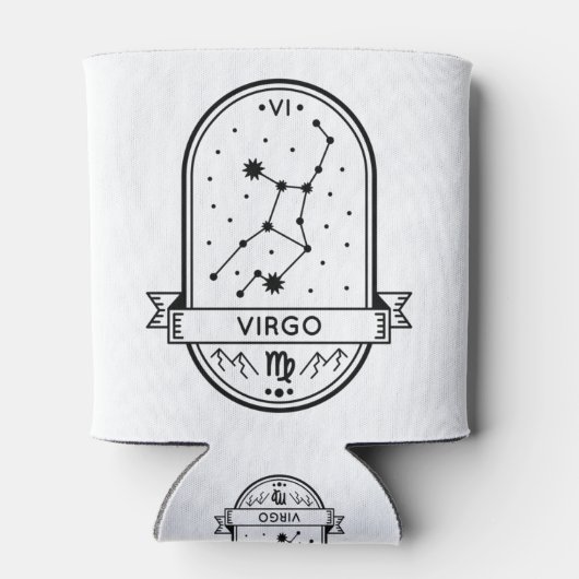 ZODIAC BADGE CONSTELLATION VIRGO STROKE BLIKJESKOELER (Achterkant)