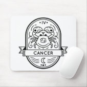 ZODIAC BADGE SYMBOL CANCER STROOM MUISMAT (Met muis)