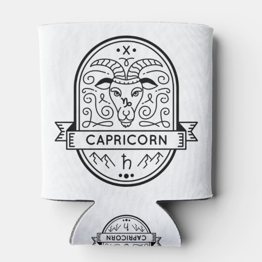 ZODIAC BADGE SYMBOL CAPRICORN STROOM BLIKJESKOELER (Achterkant)