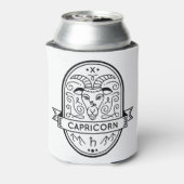ZODIAC BADGE SYMBOL CAPRICORN STROOM BLIKJESKOELER (Blikje Achterkant)