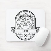 ZODIAC BADGE SYMBOL LEO STROOM MUISMAT (Met muis)