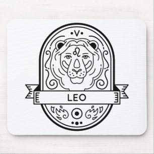 ZODIAC BADGE SYMBOL LEO STROOM MUISMAT
