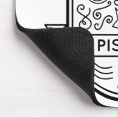 ZODIAC BADGE SYMBOL PISCES STROOM MUISMAT (Hoek)