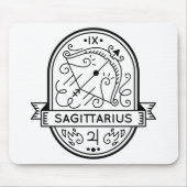 ZODIAC BADGE SYMBOL SAGITTARIUS STROOM MUISMAT (Voorkant)