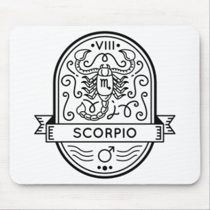 ZODIAC BADGE SYMBOL SCORPIO STROOM MUISMAT