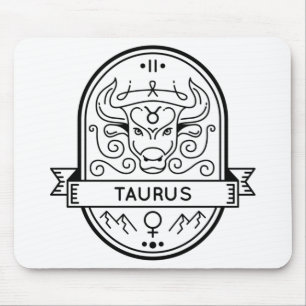 ZODIAC BADGE SYMBOL TAURUS STROOM MUISMAT
