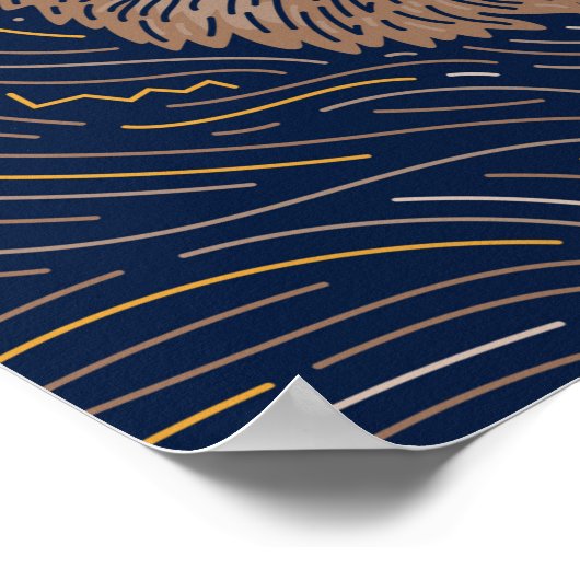 Zodiac Beaver Animal Print | Afdrukken Beaver (Hoek)