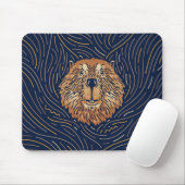 Zodiac Beaver Brown | Door de hand getrokken Beave Muismat (Met muis)