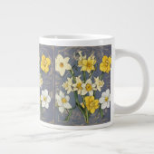 Zodiac Birth Flower Personalized Mug Grote Koffiekop (Rechts)