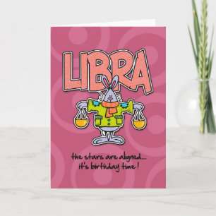 Zodiac Birthday - Libra Kaart