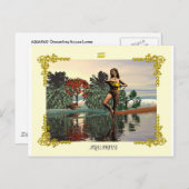 ZODIAC BIRTHDAY SIGNS / AQUARIUS BRIEFKAART (Voorkant / Achterkant)