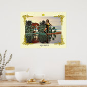 ZODIAC BIRTHDAY SIGNS / AQUARIUS POSTER (Keuken)