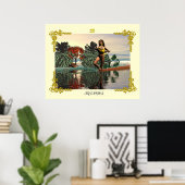 ZODIAC BIRTHDAY SIGNS / AQUARIUS POSTER (Thuiskantoor)