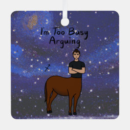 Zodiac Boogschutter: "Ik heb het te druk met discu Metalen Ornament