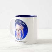 Zodiac Boogschutter Schattigee Waterverf aangepast Tweekleurige Koffiemok (Voorkant links)