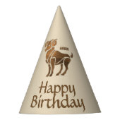 Zodiac Bronze Aries Feesthoedjes (Voorkant)