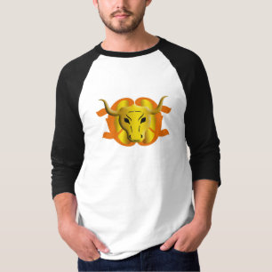 Zodiac Bull Sign Taurus Design T-shirt