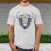 Zodiac Bull Symbool Celestial Fantasy Taurus Manne T-shirt