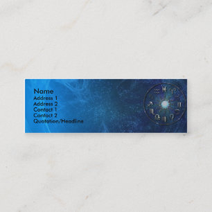 Zodiac Business Card-sjabloon Mini Visitekaartje