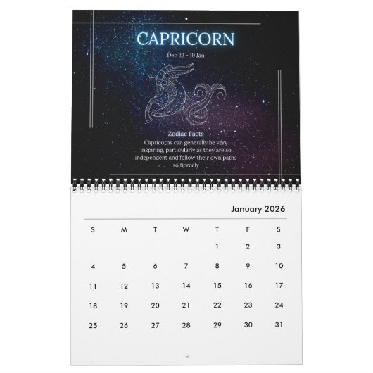 Zodiac Calander 2024 Kalender Astrologie (Jan 2026)
