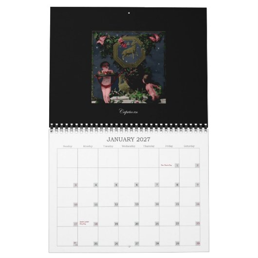 ZODIAC CALANDER KALENDER (Jan 2027)