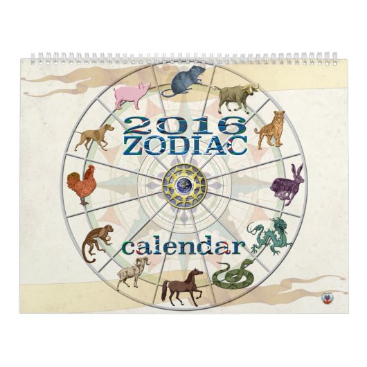 Zodiac Calendar 2016 Kalender (Hoes)