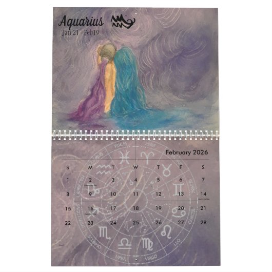 Zodiac Calendar 2019 Kalender (Feb 2026)