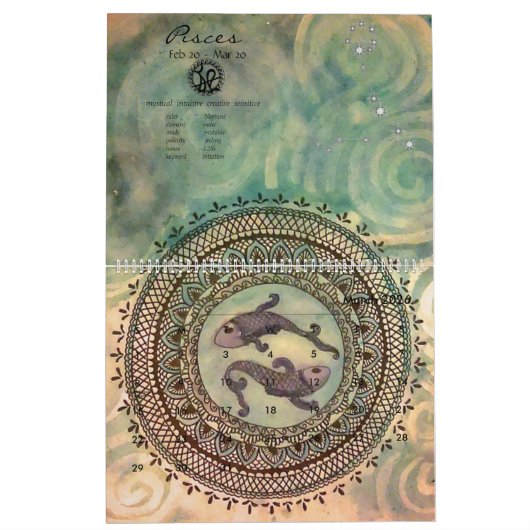 Zodiac Calendar 2020 Kalender (Mar 2026)