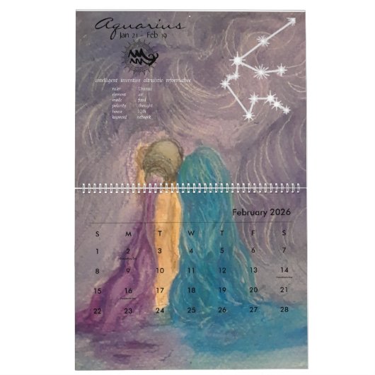 Zodiac Calendar 2020 Kalender (Feb 2026)