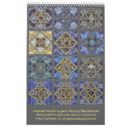Zodiac Calendar - Celtic Knot Mandala Design Kalender