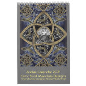 Zodiac Calendar - Celtic Knot Mandala Design Kalender (Hoes)