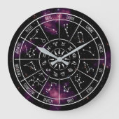 Zodiac Calendar | Symbolen voor Astrologie Star-sy Grote Klok (Voorkant)