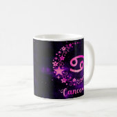 Zodiac Cancer Design Coffee Mok Cup (Voorkant rechts)
