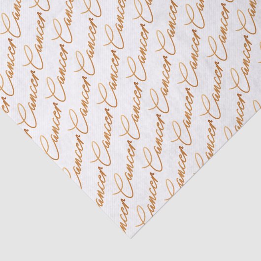 Zodiac "Cancer" Gold Script-weefselpapier Tissuepapier (Detail)