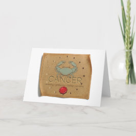 Zodiac - Cancer - Greeting Card Bedankkaart