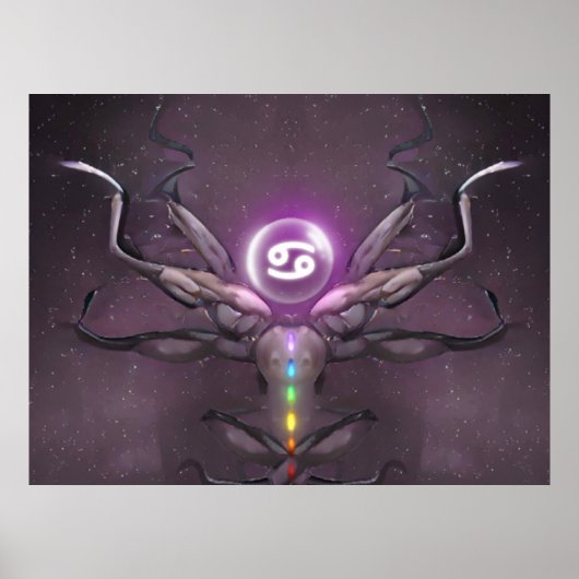 Zodiac Cancer Horoscope Sign Poster (Voorkant)