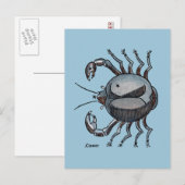 Zodiac: Cancer In Color Briefkaart (Voorkant / Achterkant)