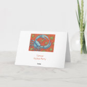 Zodiac Cancer-kaart Kaart (Achterkant)