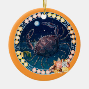Zodiac Cancer - Pas het aan! Keramisch Ornament