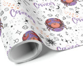 Zodiac Cancer Wrapping Paper Cadeaupapier (Rol Hoek)